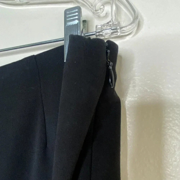 Coldwater Creek Black Pants Size 16 Invisible Elastic Waist Side Zip Office Wear - Picture 7 of 11
